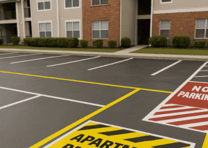 Apartment complex resident parking markings Ocala