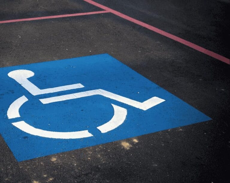 pavement striping Florida ADA markings